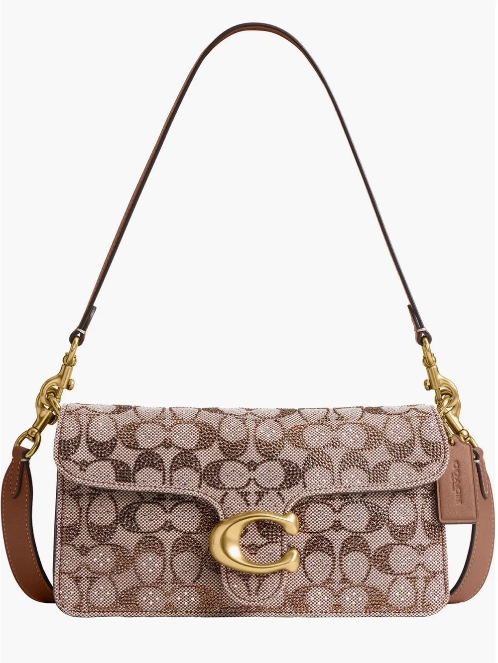 COACH Tabby 26 Signature Crystal Jacquard Shoulder